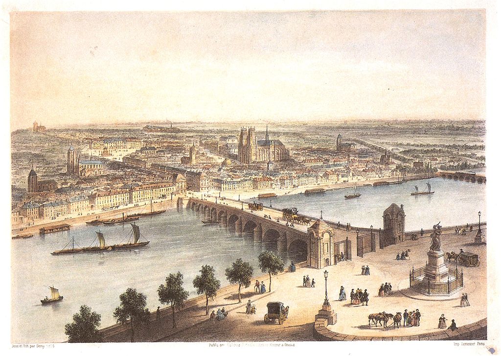 vue d'Orléans au 19ème siècle.